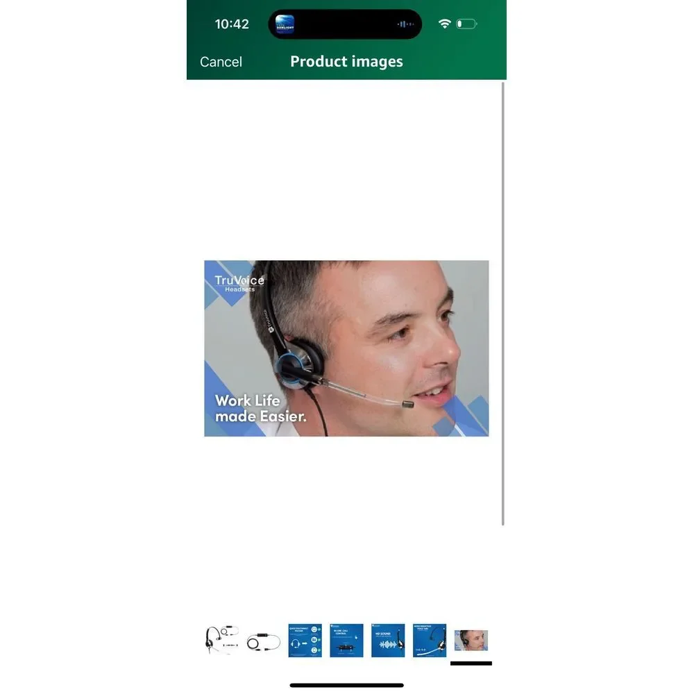 TruVoice‎ HD-300 Deluxe Single Ear Headset with Noise Reduction Voice Tube